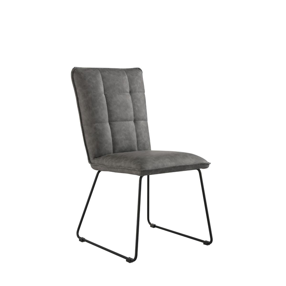 Pair of Panel Lounge Chairs With Angled Legs - Brown – image 4