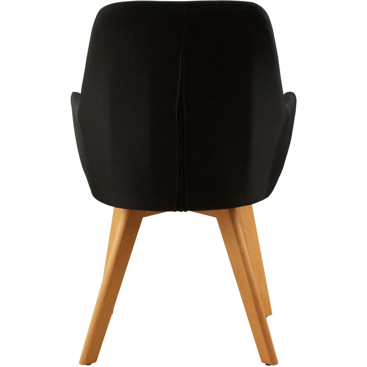 Stockholm Black Dining Chair with Angular Legs - Black – image 2