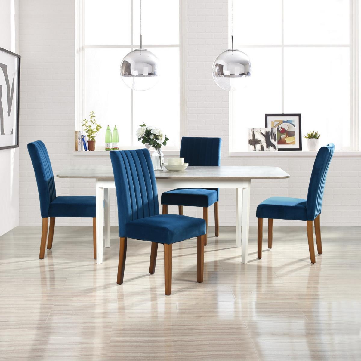 Set of 2 Fawn Elegant Dining Chairs - Blue – image 3