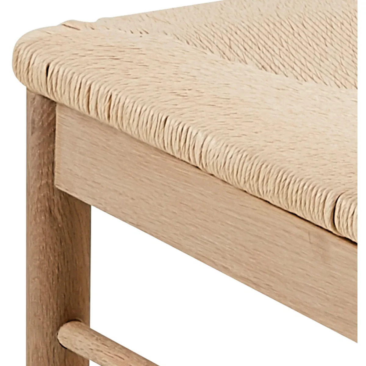 Cassandra Dining Chair with Armrest in White Oak Set of 2 - White Oak – image 6