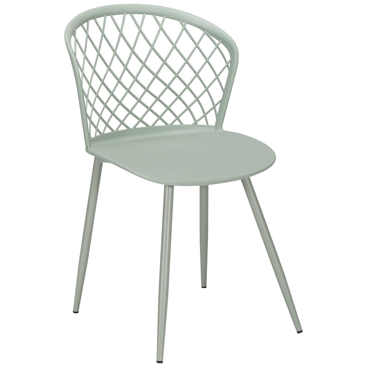 Soft Green Lattice Cut Chair - Green – image 2