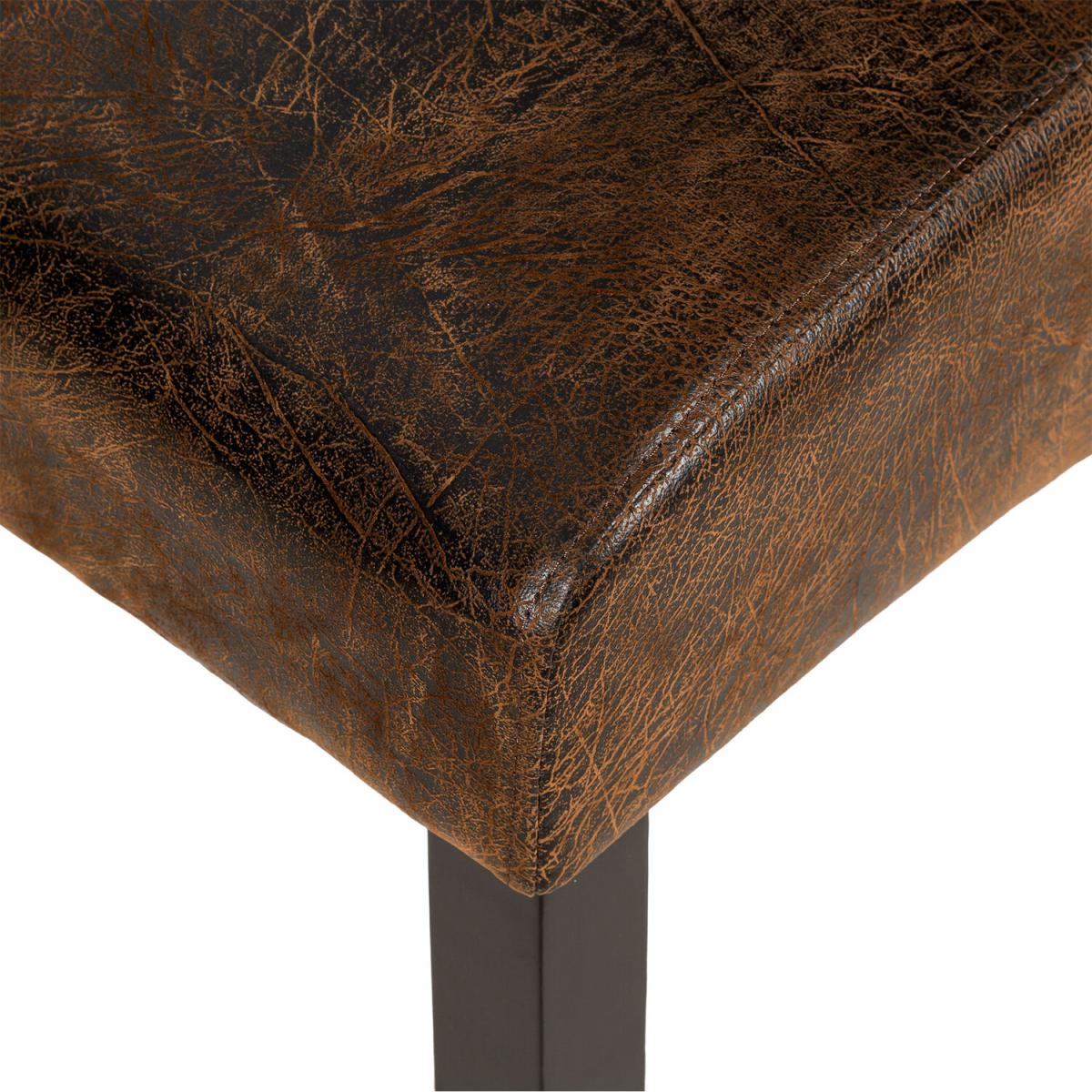 Ergonomic Dining Chairs  Set Of 4 - Antique Brown – image 4