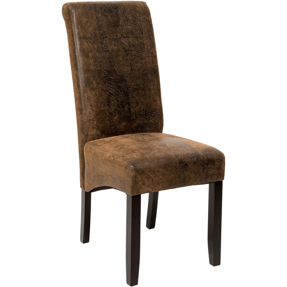 Ergonomic Dining Chairs  Set Of 4 - Antique Brown – image 5