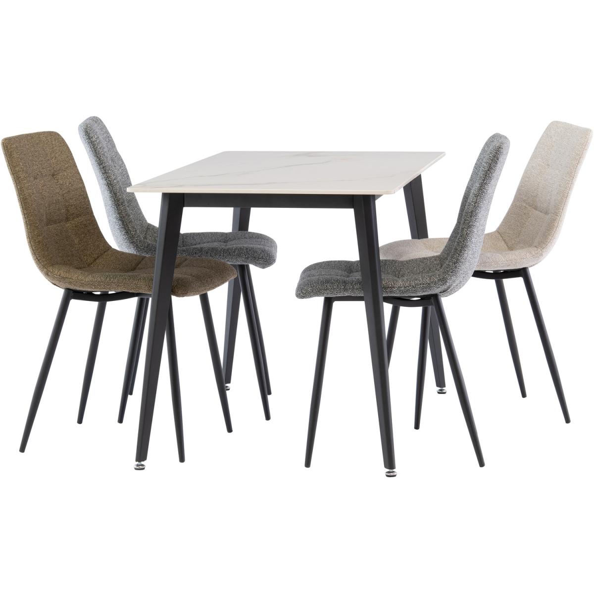 Olive Esme Fabric Dining Chair - Green – image 3
