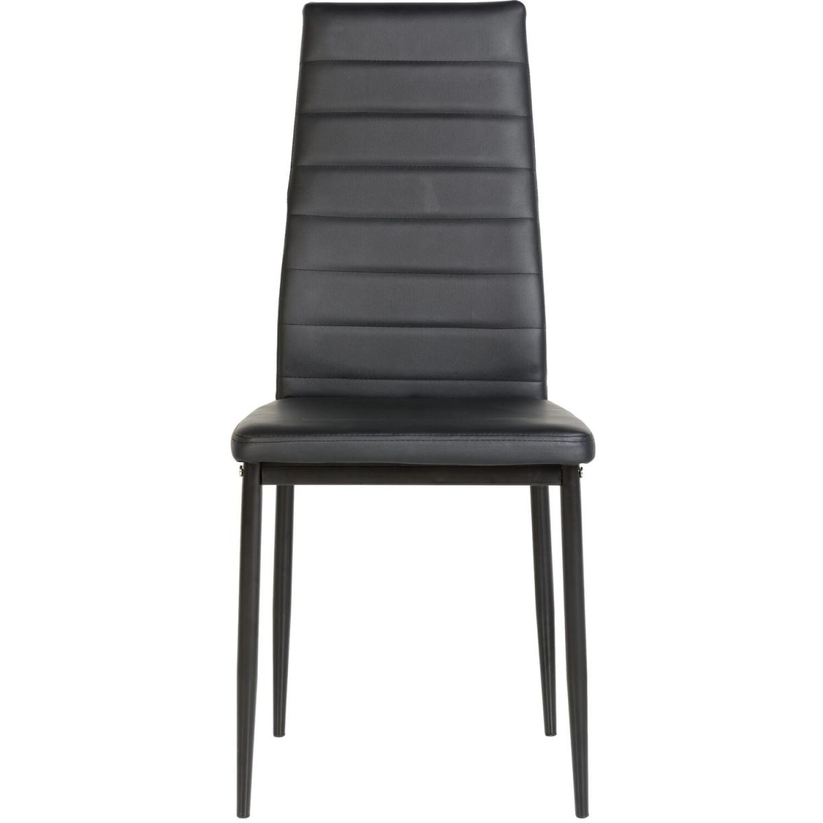 Abbey Dining Chairs - Black PU – image 2