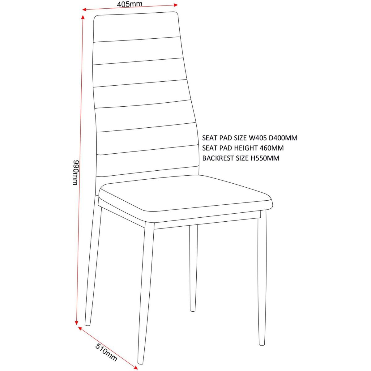 Abbey Dining Chairs - Black PU – image 7