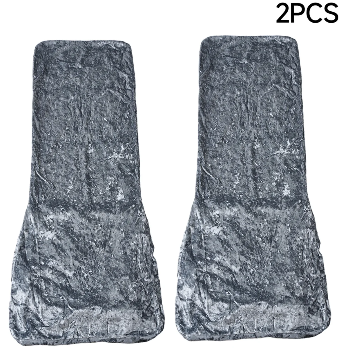 2 Pack Stretch Dining Chair Covers with Elastic Band - Grey – image 10