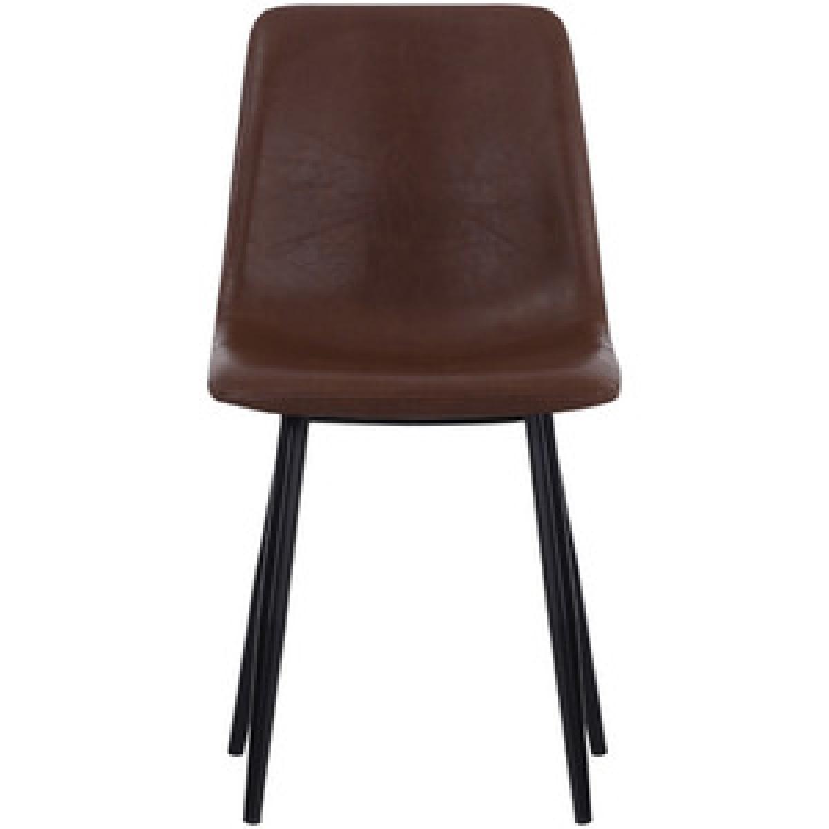 Leather Dining Chair Set Of 4 - Brown – image 11