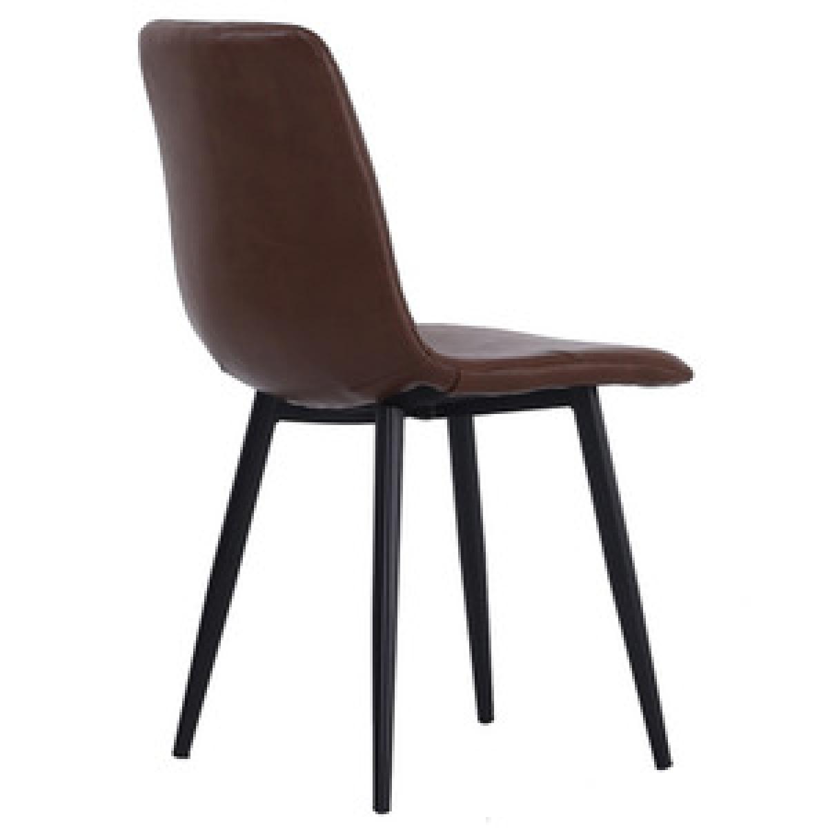 Leather Dining Chair Set Of 4 - Brown – image 12