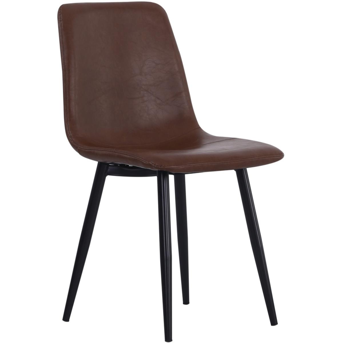 Leather Dining Chair Set Of 4 - Brown – image 3