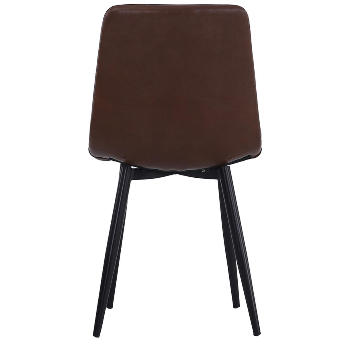 Leather Dining Chair Set Of 4 - Brown – image 6