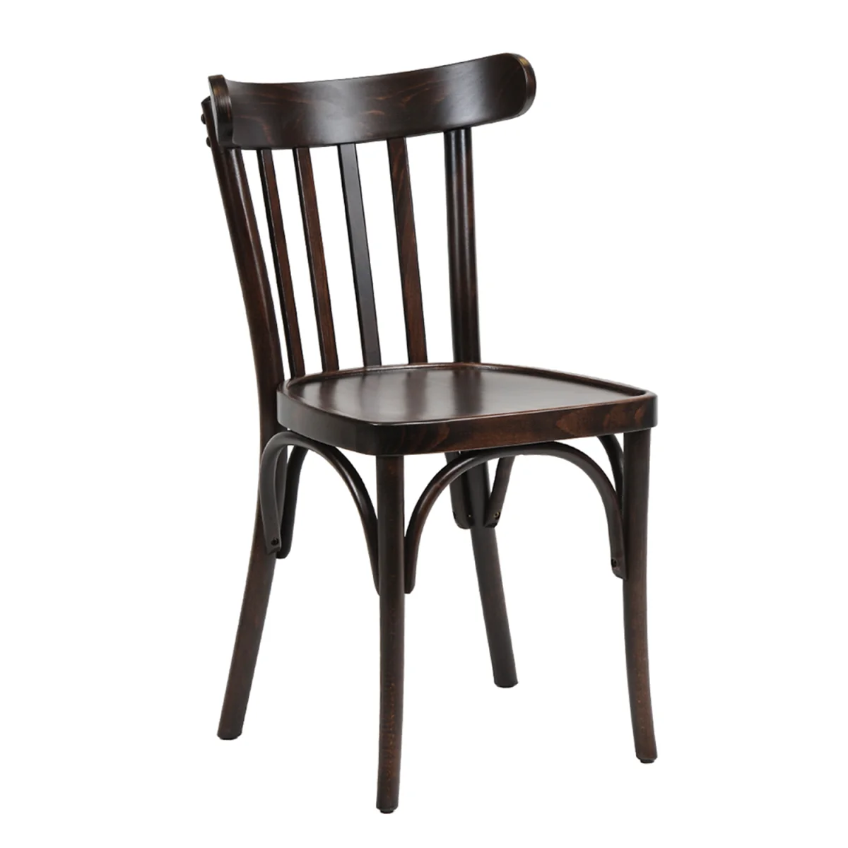 Pair of Bentwood Slat Back Dining Chair - Wenge – image 4