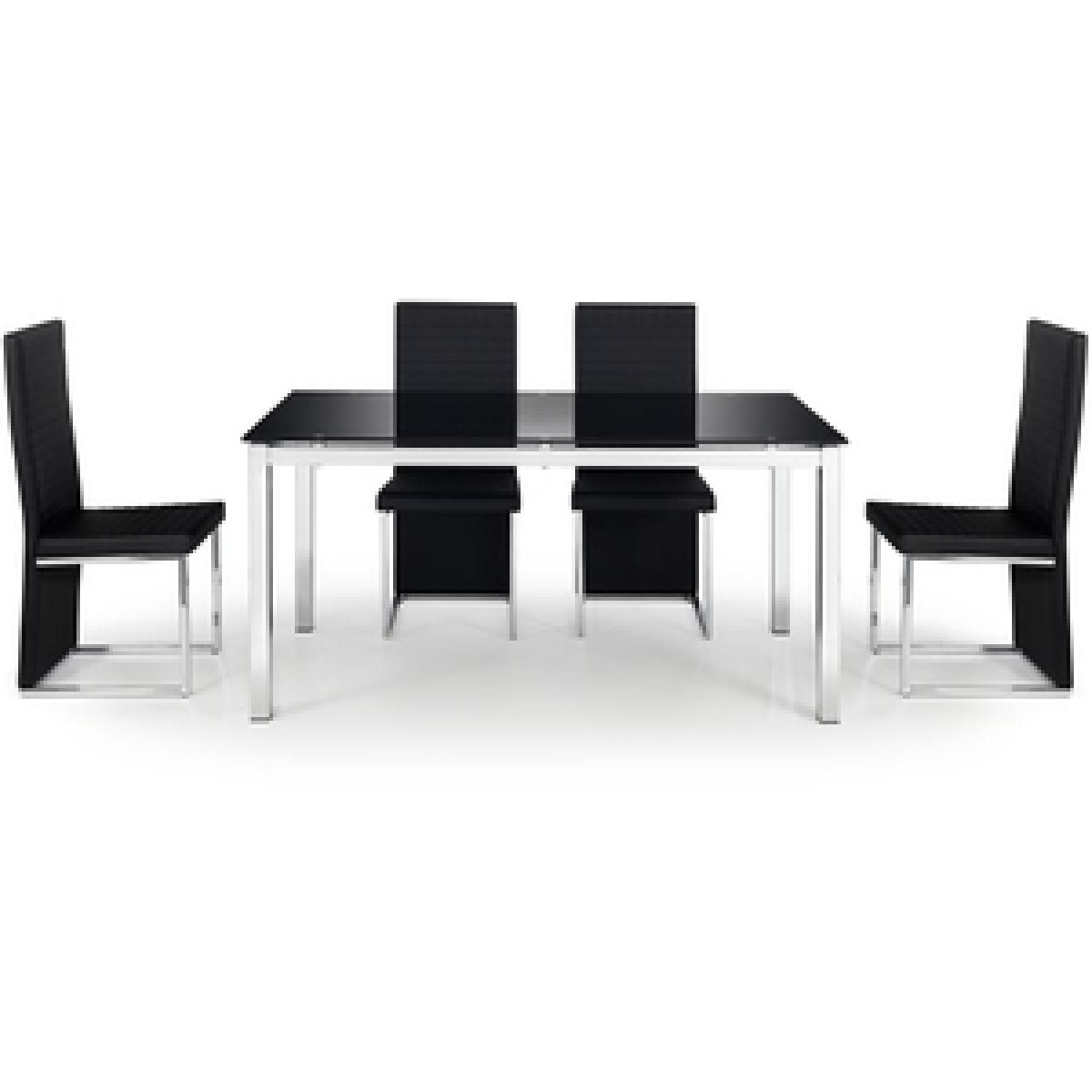 Set Of 2 Tempo Chairs - Chrome/ Black – image 2
