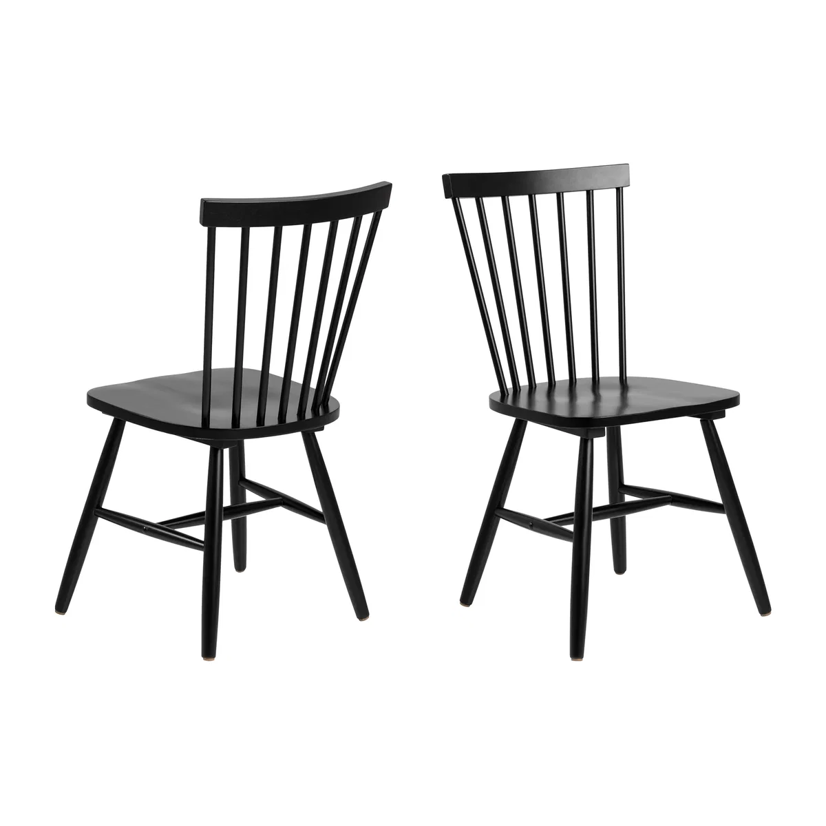 Riano Dining Chairs in Black Set of 2 - Black – image 1
