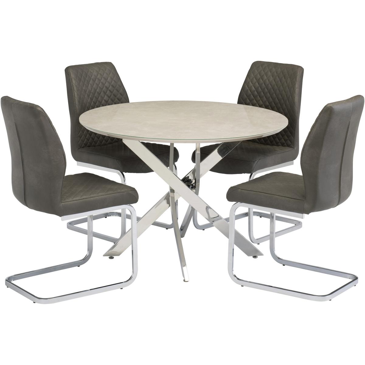 Taupe Capri Dining Chair - Neutral – image 3