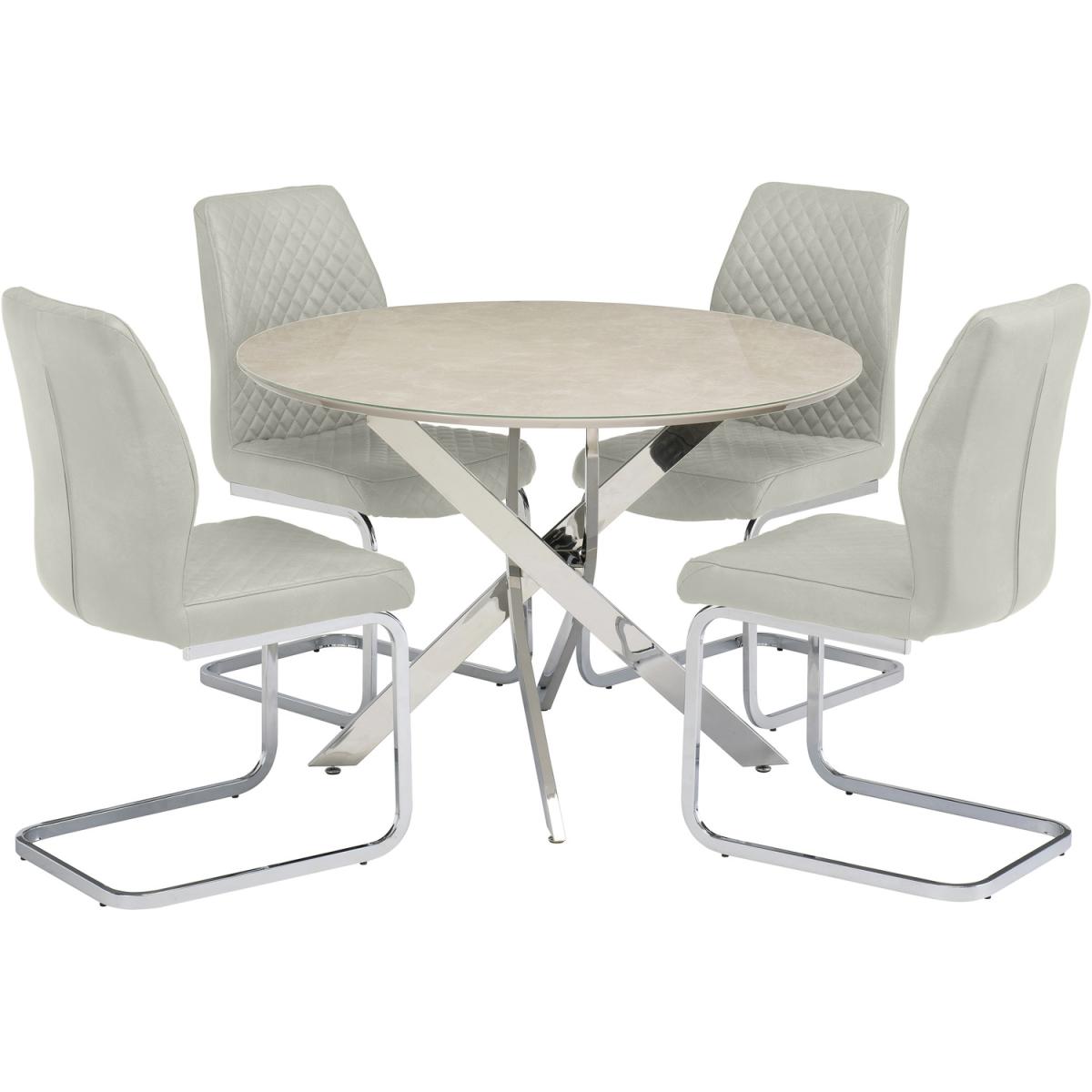 Taupe Capri Dining Chair - Neutral – image 6