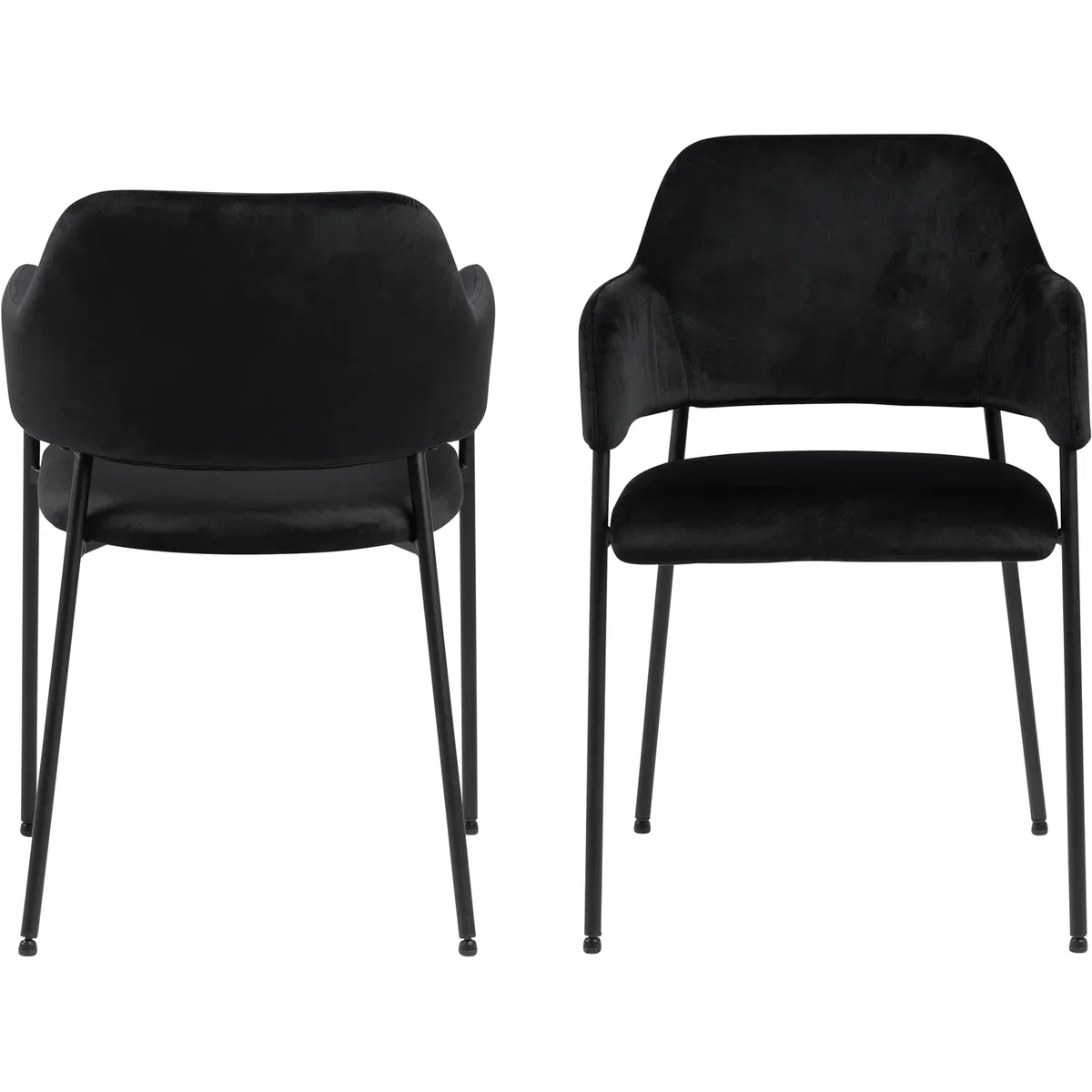 Lima Dining Chair with Armrest in Black Set of 2 - Black – image 3