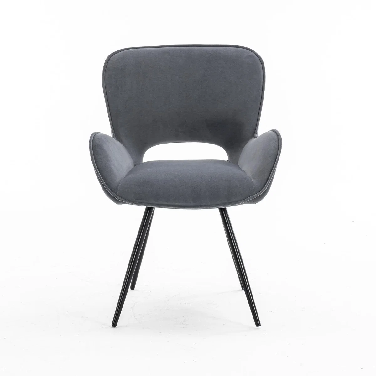 Set of 4 Lily Modern Velvet Dining Chair with Arms  - Mustard – image 12