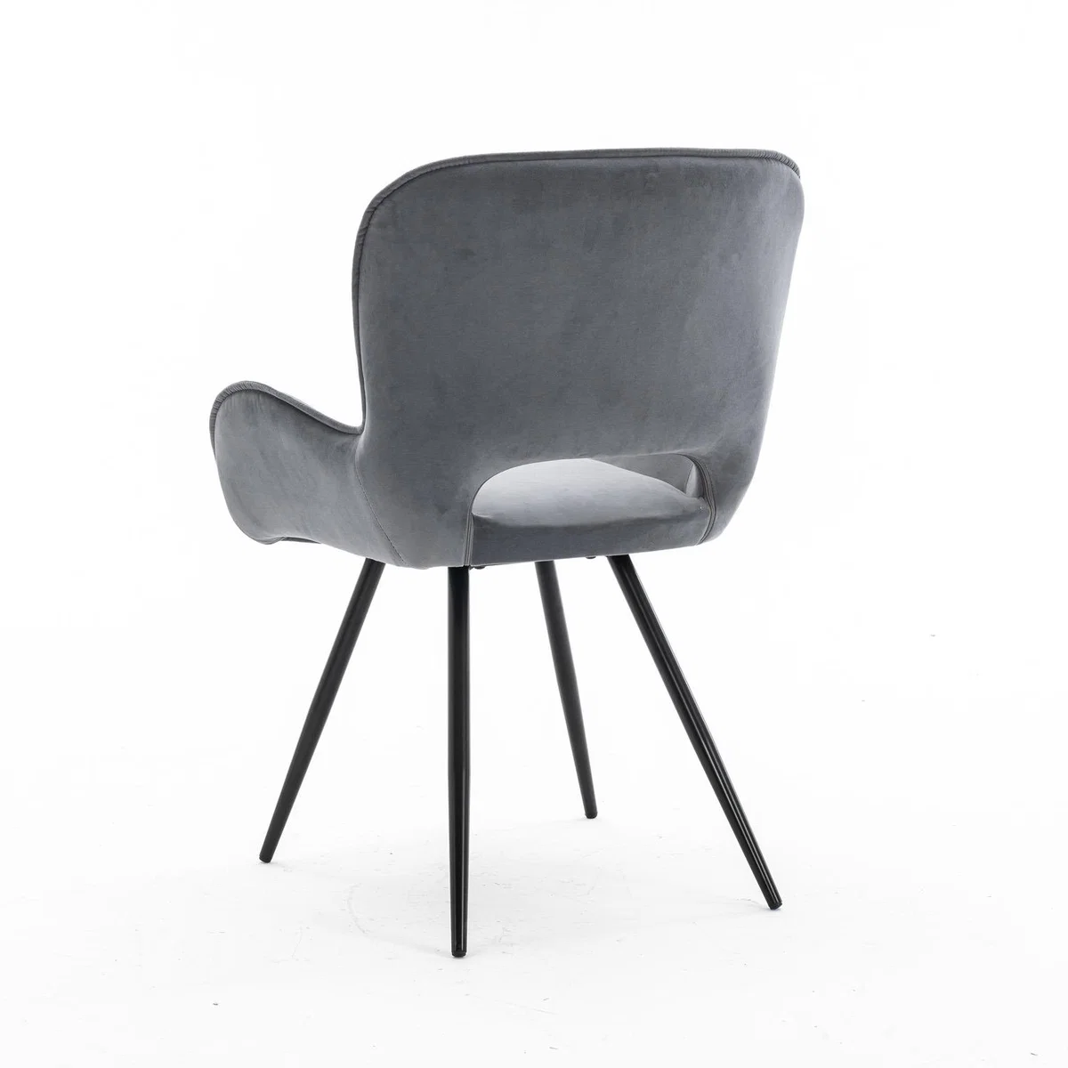 Set of 4 Lily Modern Velvet Dining Chair with Arms  - Mustard – image 9