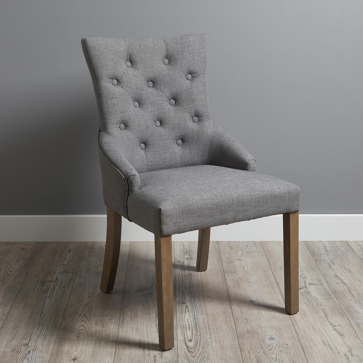 Pair of Amara Grey Chairs - Grey – image 4