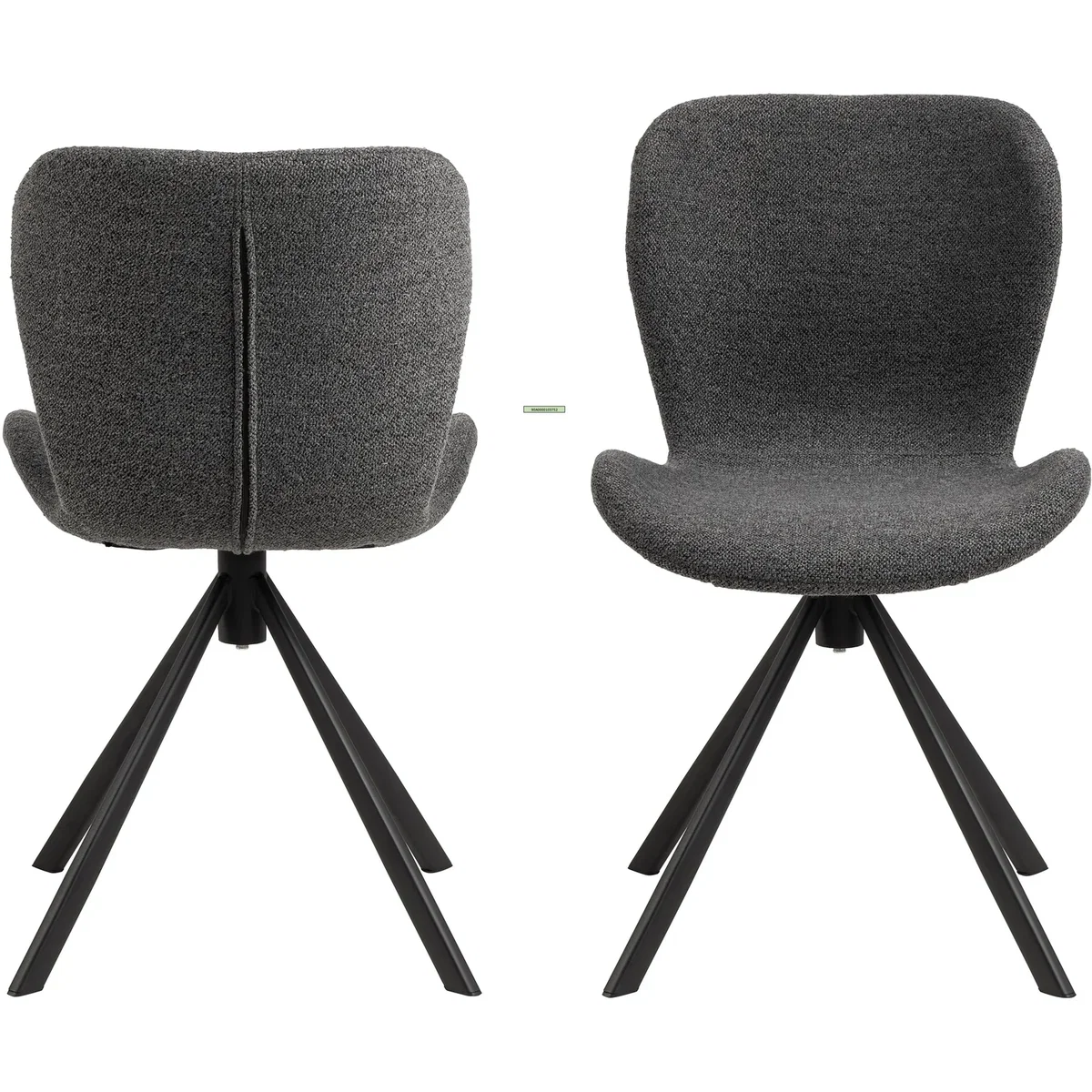 Batilda Swivel Dining Chairs Set of 2 - Grey – image 4