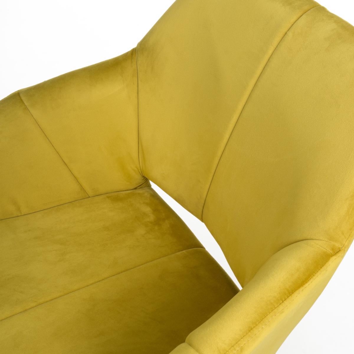 Nero Brushed Velvet Dining Chair - Lime Gold – image 6