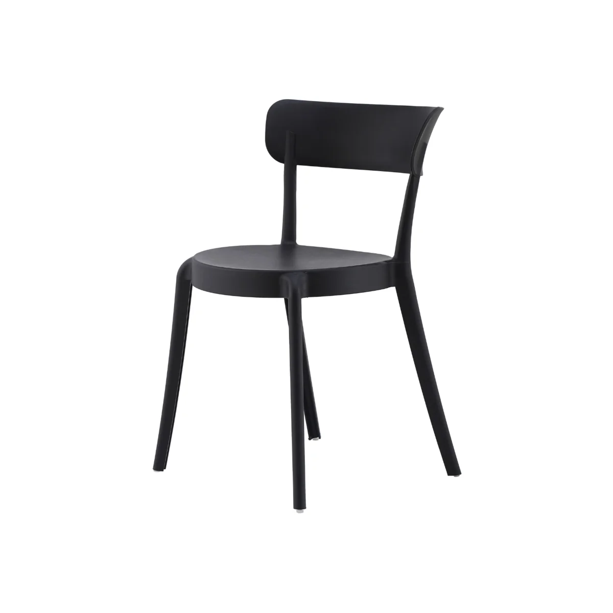 Plastic Bistro Dining Chair - Black