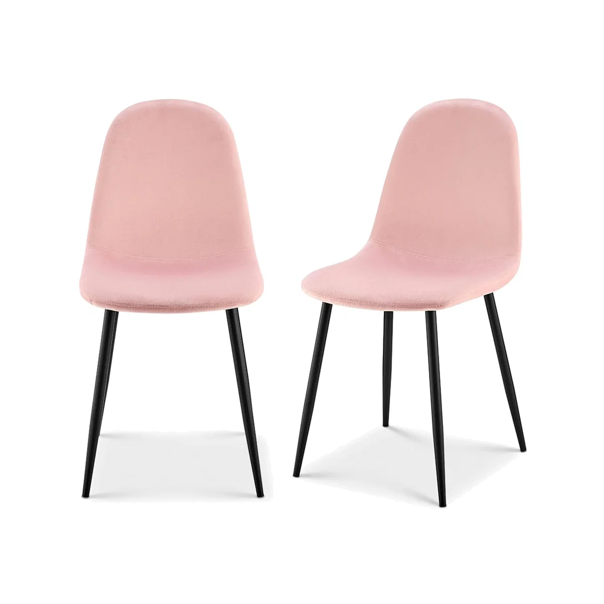 Ron Velvet Dining Chair - Pink / 2 – image 1