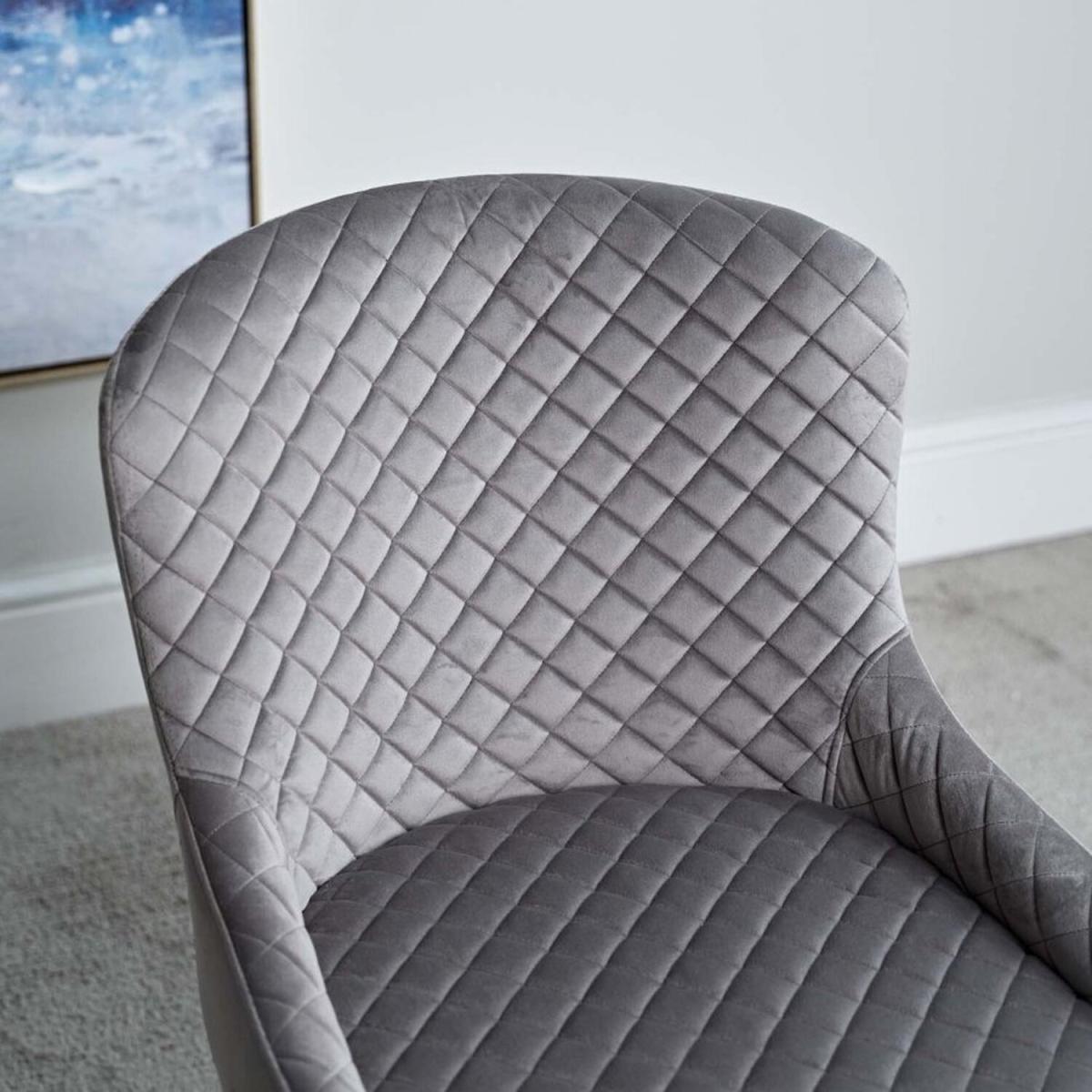 Set of 2 Carlton Dining Chairs - Light Grey – image 3
