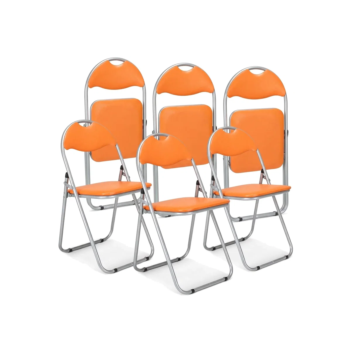 Candy Folding Dining Chair - Orange / 6 – image 1