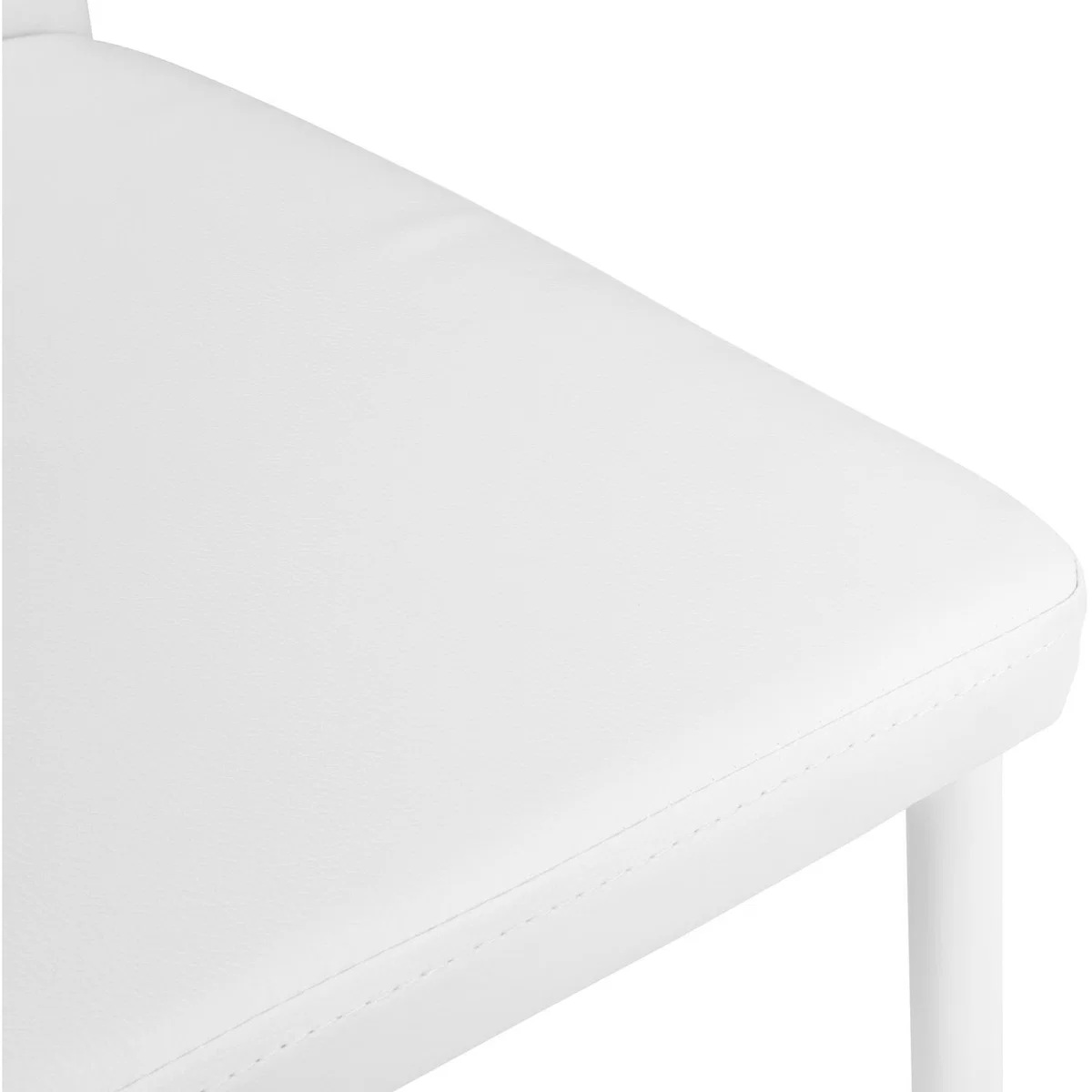 Set Of 8 Dining Chairs With Rhinestone - White – image 5
