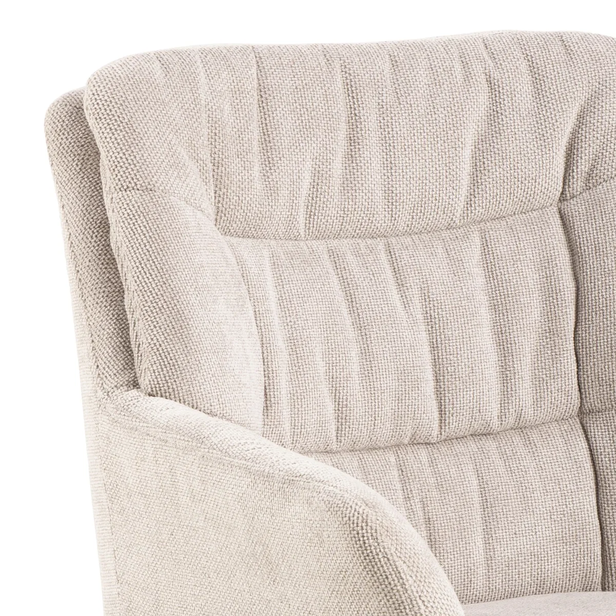 Alonso Swivel Cream Dining Chair with Armrest Set of 2 - Cream – image 5