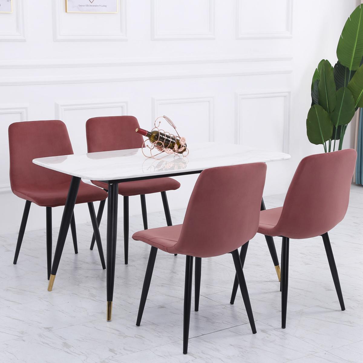 Dining Chair Set Of 4 - Pink – image 8