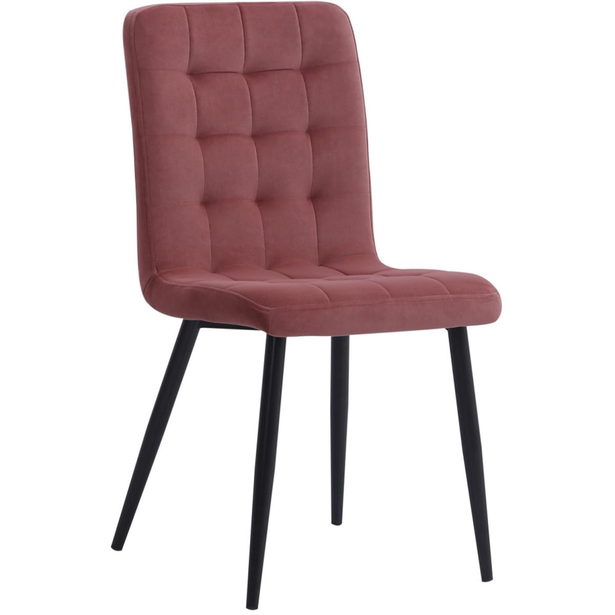 Stylish Velvet Dining Chair Set Of 4 - Pink – image 3