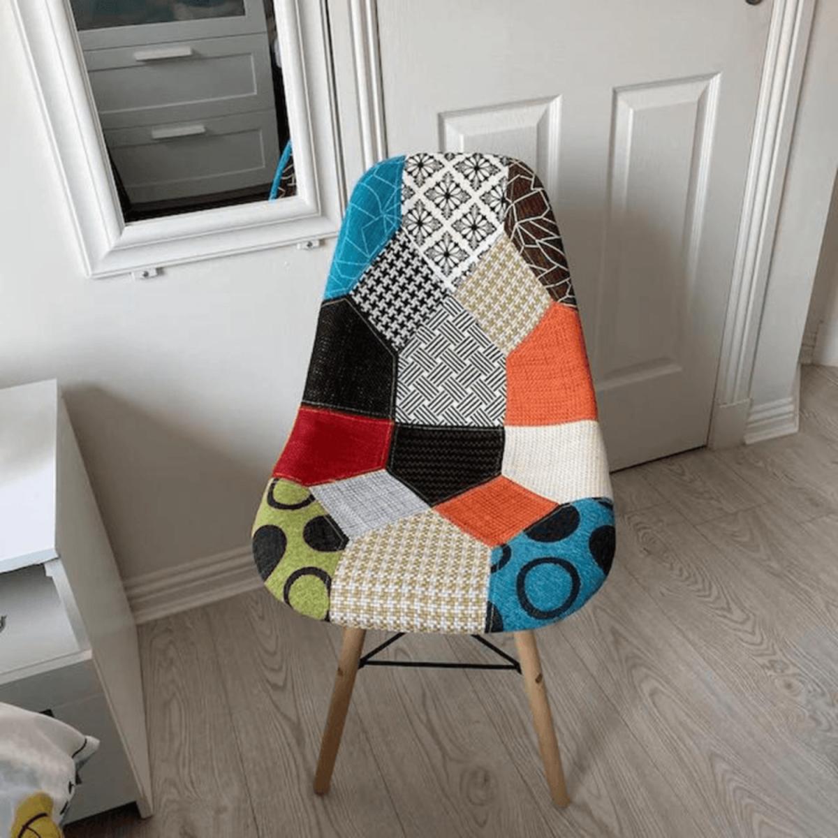 Moda Patchwork Eiffel Chair, Set of 4 - Multi-coloured – image 3