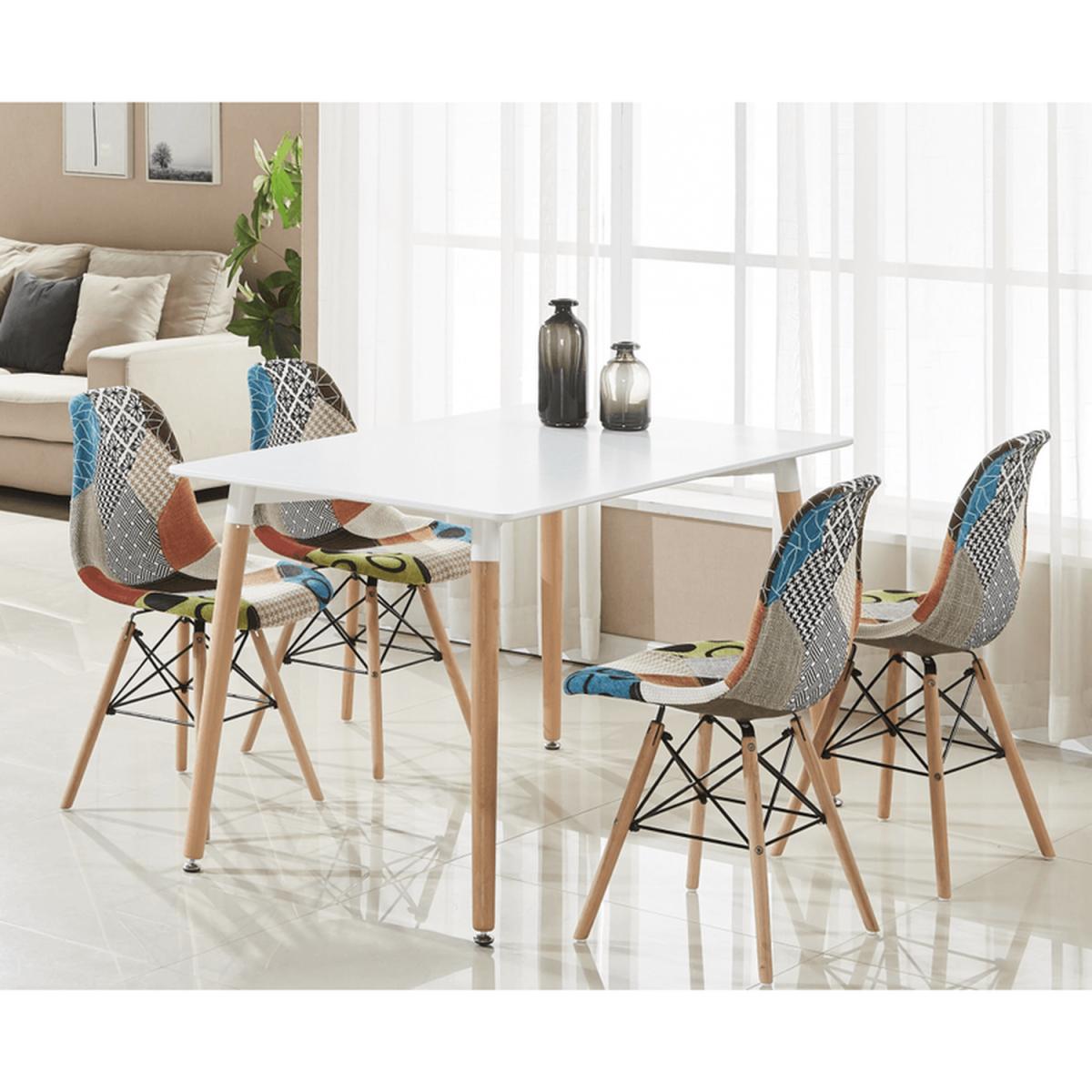 Moda Patchwork Eiffel Chair, Set of 4 - Multi-coloured – image 5