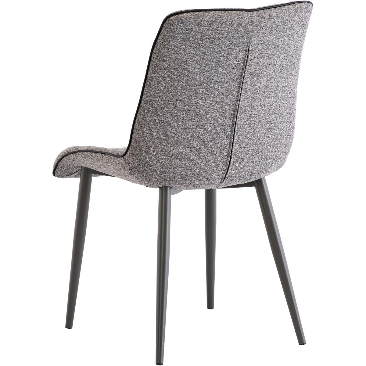 Grey Fabric Picasso Dining Chair - Grey – image 2