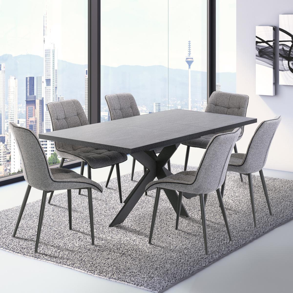Grey Fabric Picasso Dining Chair - Grey – image 4