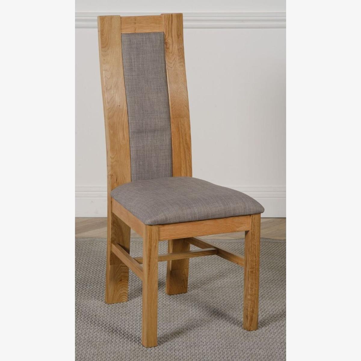 Stanford Solid Oak Dining Chairs - Oak
