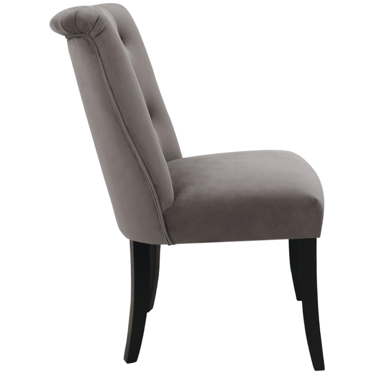 Velvet Dining Chair Sets of 2 - Grey – image 4