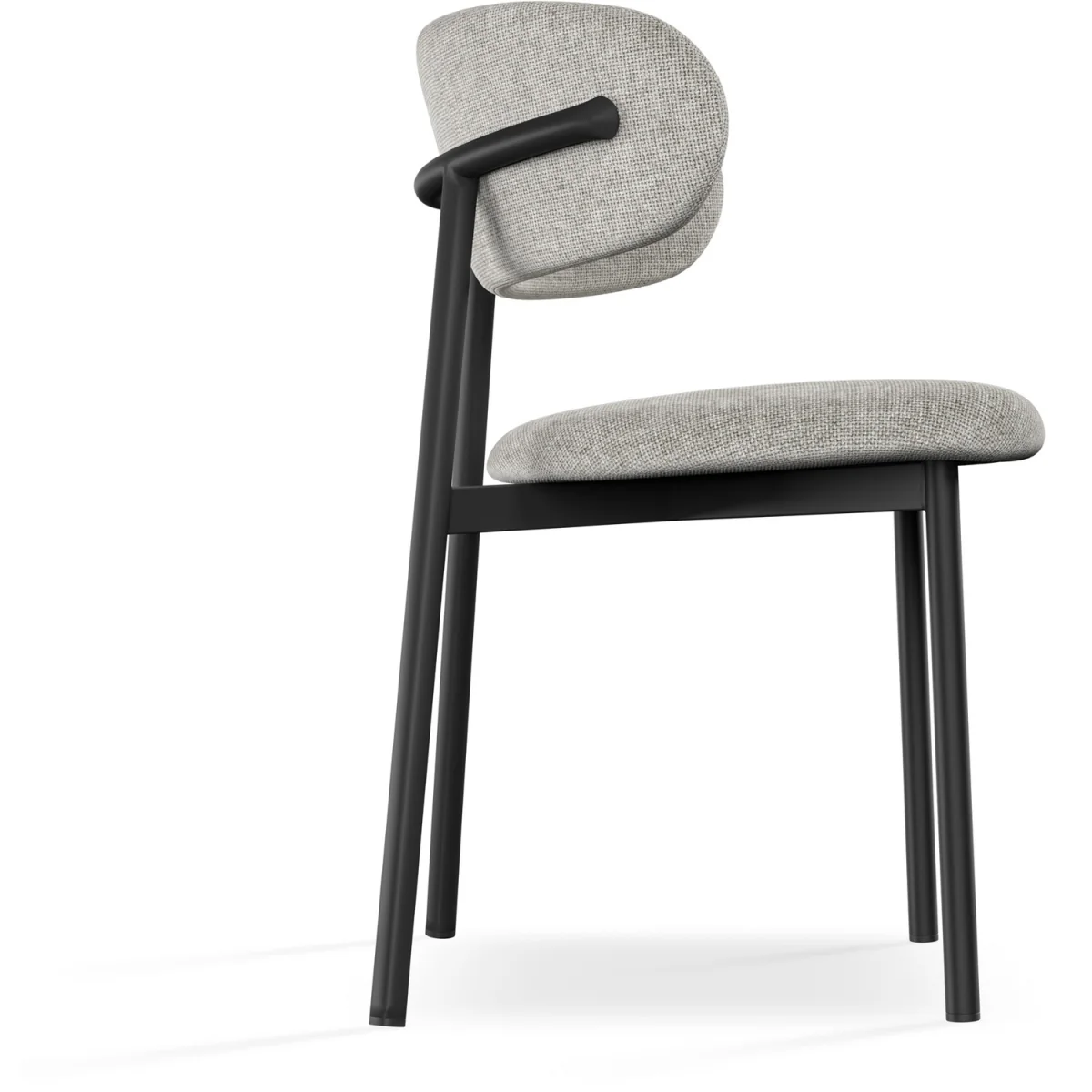 Myla Linen Upholstered Dining Chairs Set of 4 - Grey – image 3