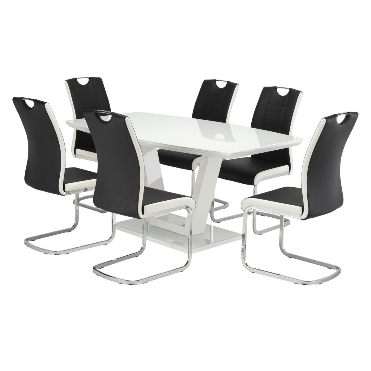 Black and White Venice Dining Chair - Black – image 4