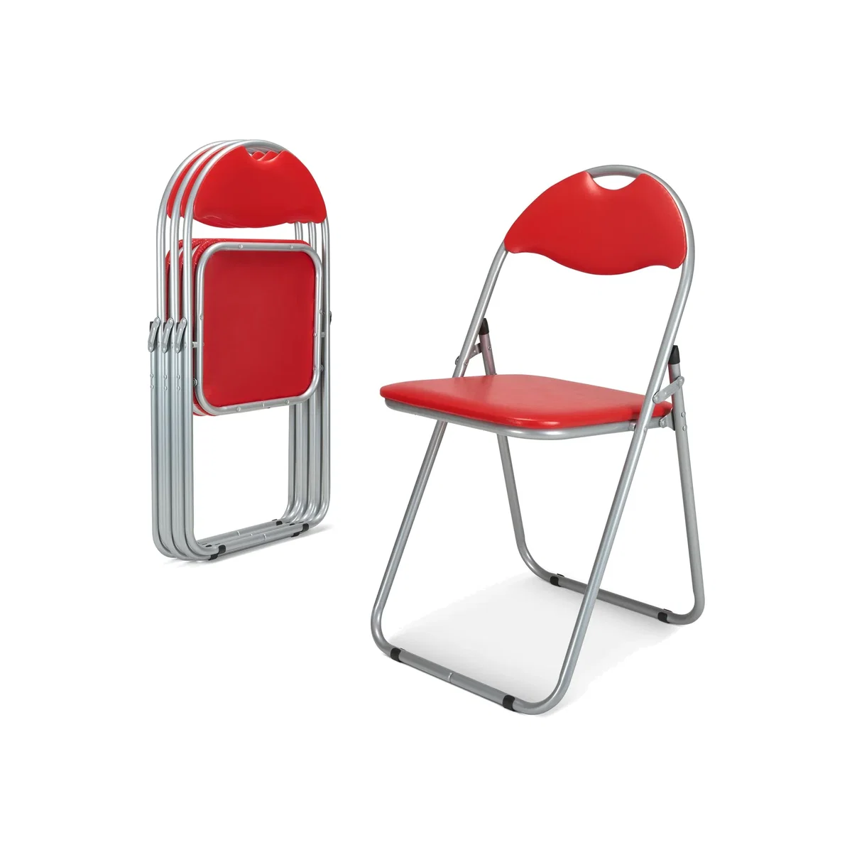 Candy Folding Dining Chair - Red / 4 – image 1