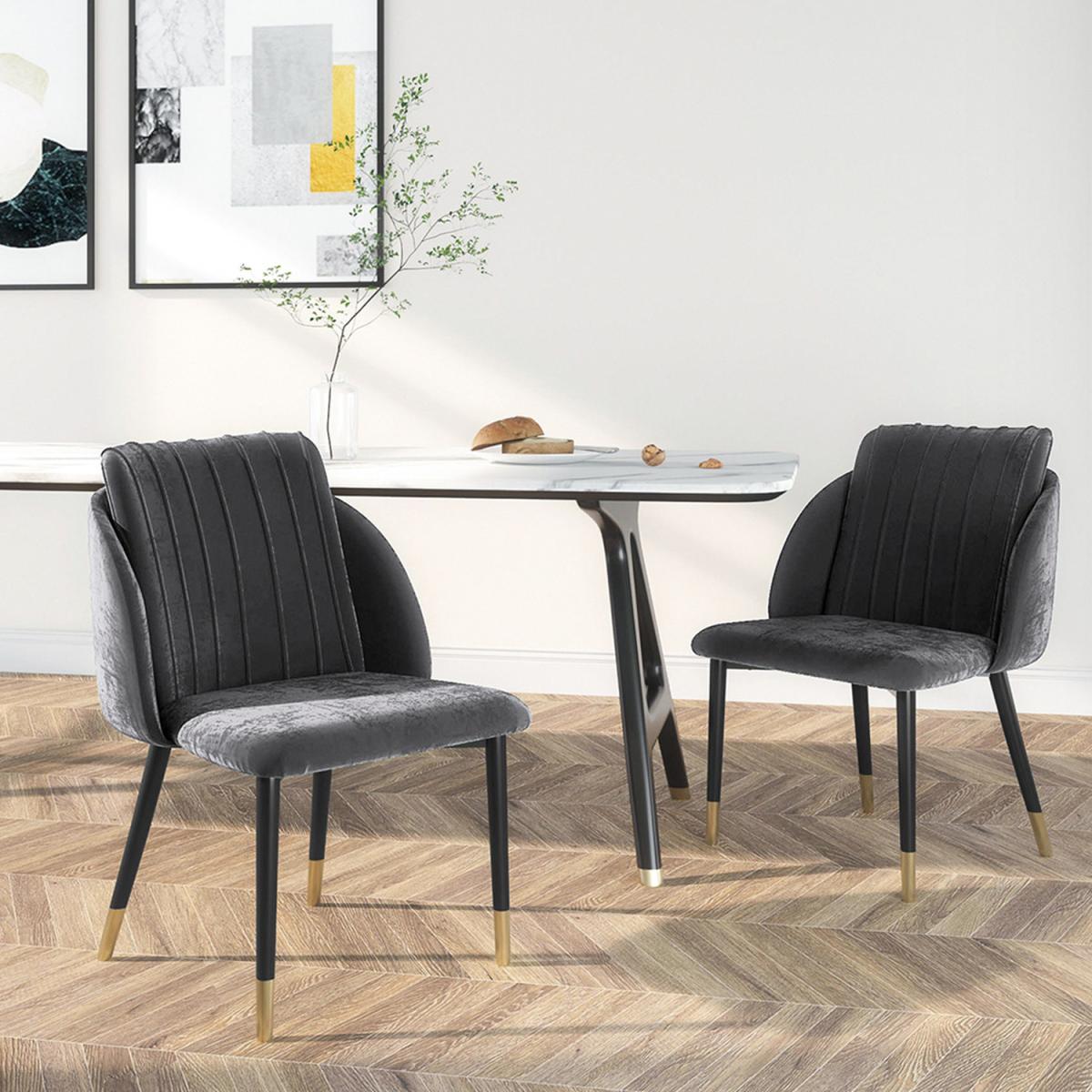 Upholstered Dining Chairs - Blue – image 11