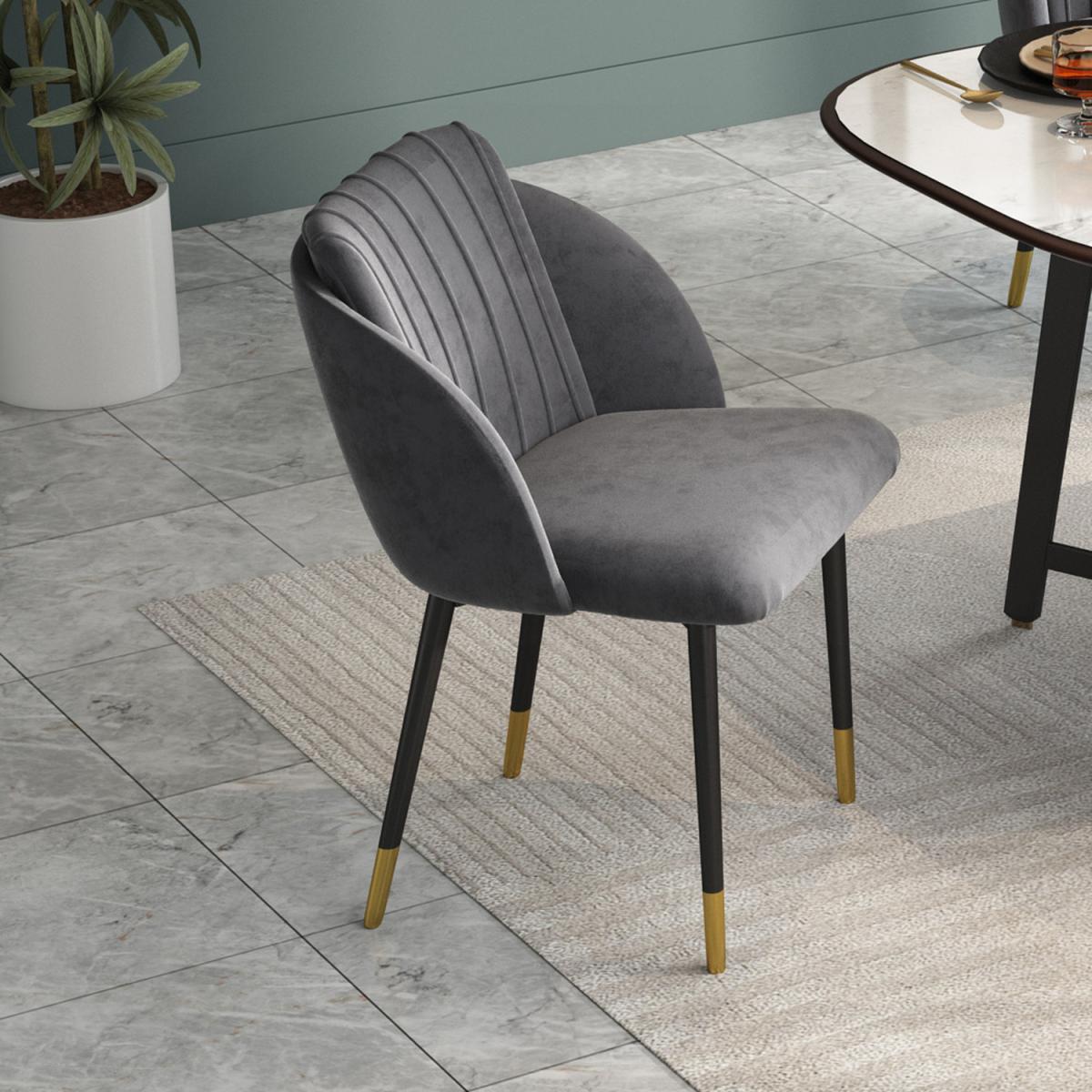 Upholstered Dining Chairs - Blue – image 19