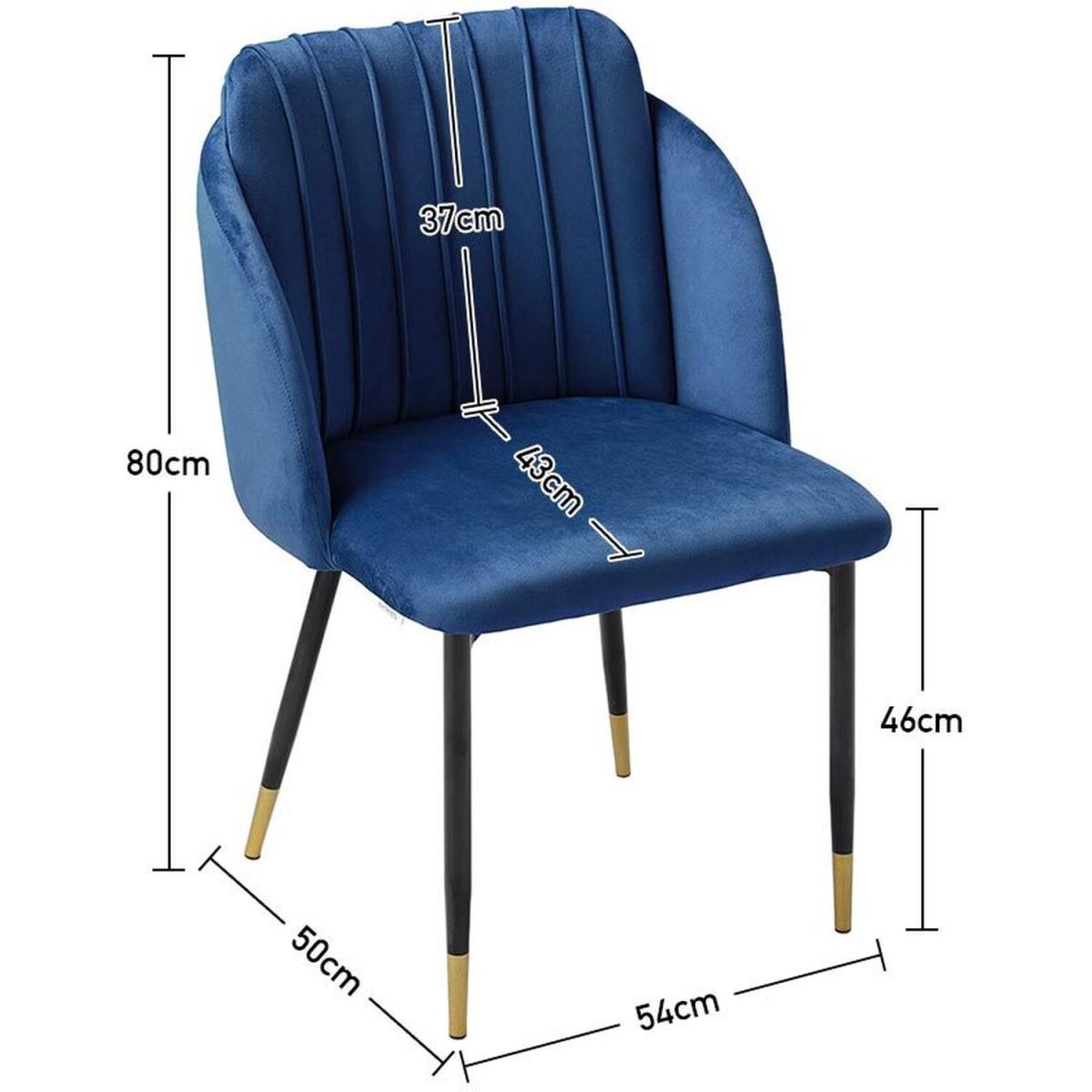 Upholstered Dining Chairs - Blue – image 3