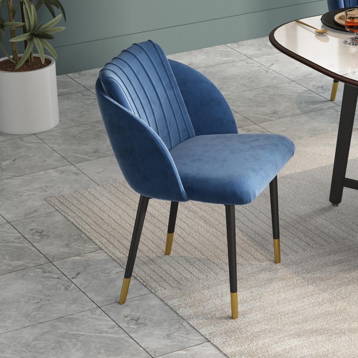 Upholstered Dining Chairs - Blue – image 7