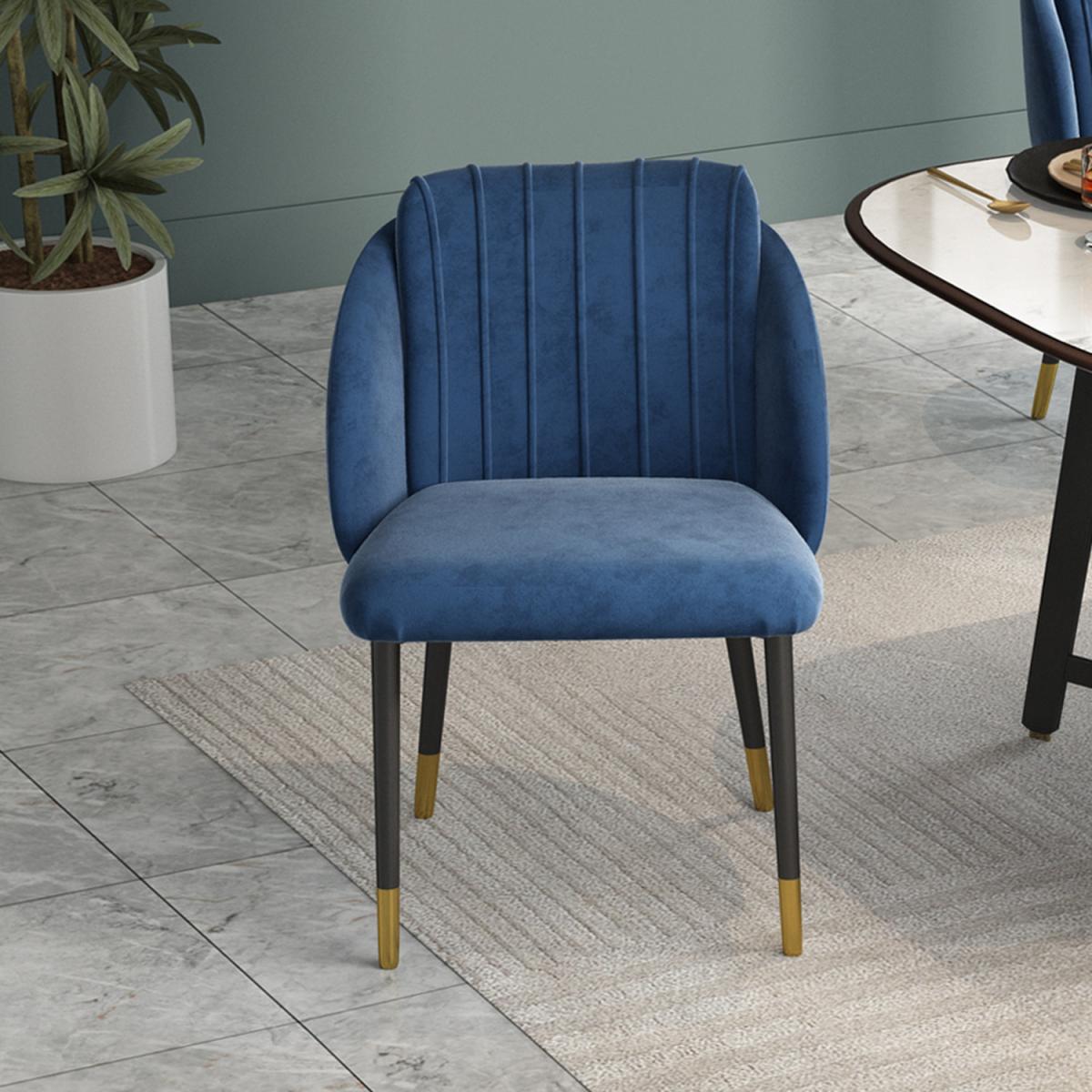 Upholstered Dining Chairs - Blue – image 8