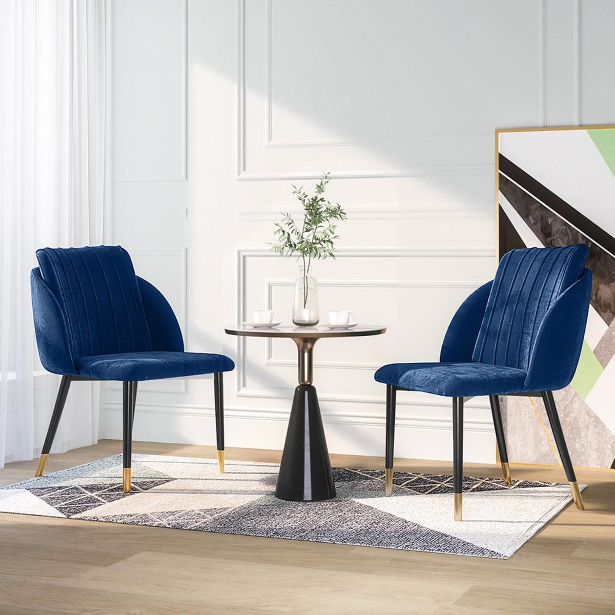 Upholstered Dining Chairs - Blue – image 10