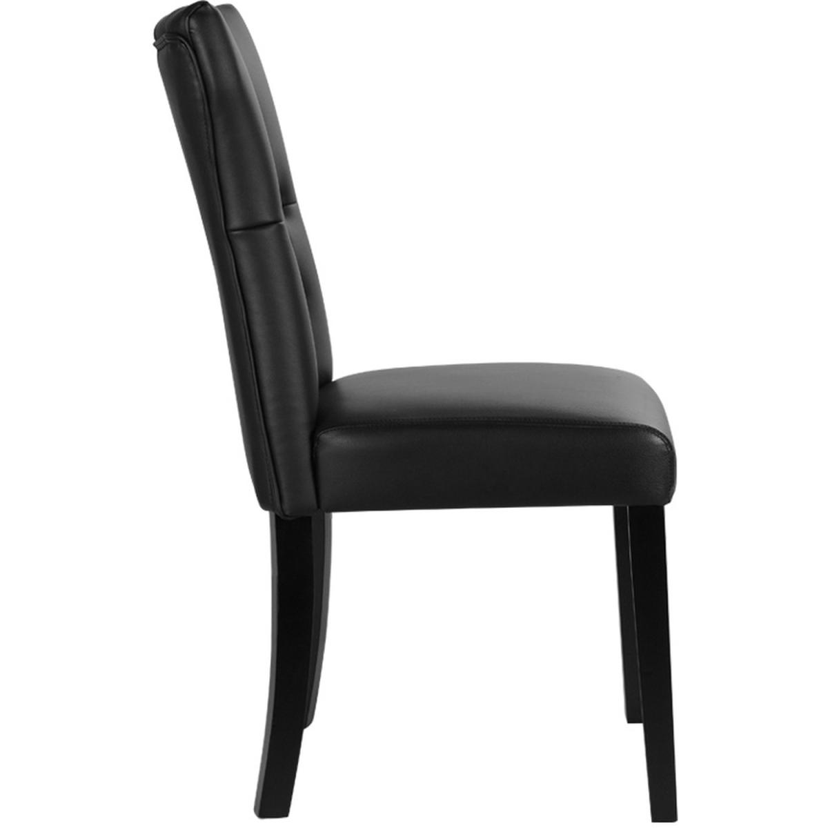Leather Dining Chairs - Black – image 2
